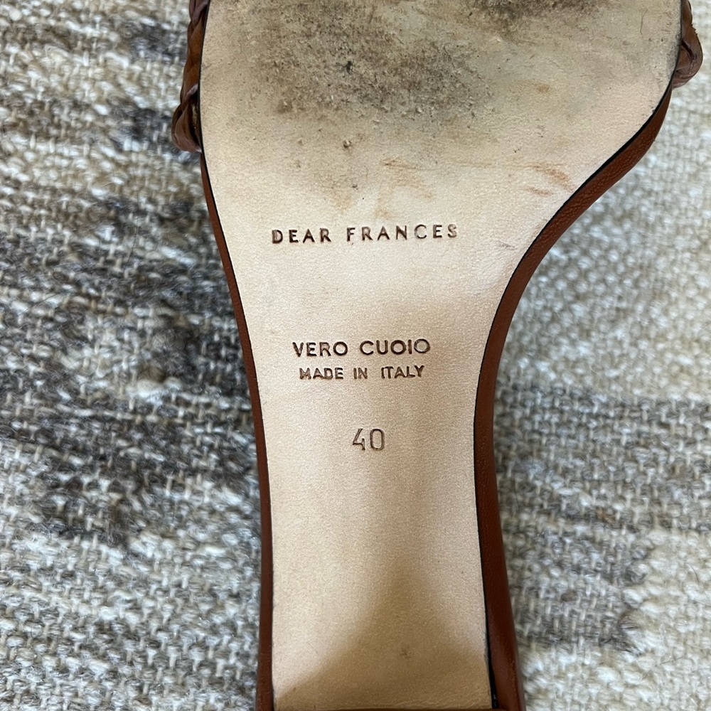 Dear Frances leather slides - Picture 4 of 7